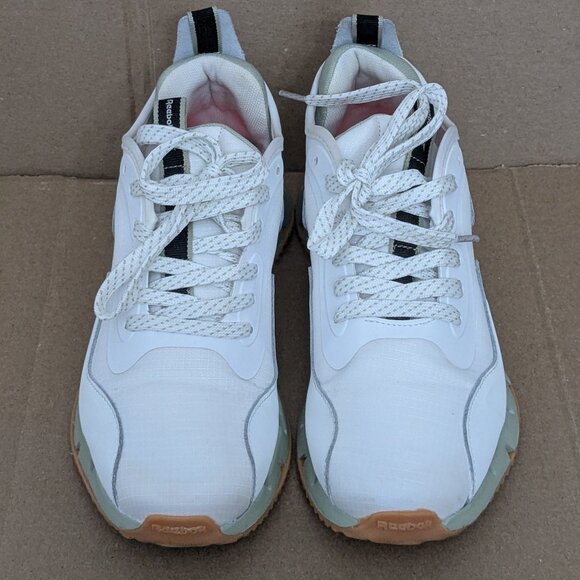 Reebok Zig Dynamica Running Sneakers Women's Athletic Shoes Size 8 White/Green . - Picture 4 of 16